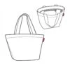 REISENTHEL Shopper M - FIORI AZZURRI